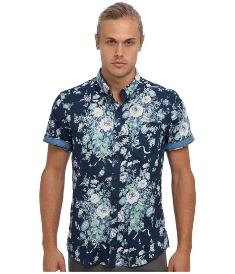 Lyst - 7 Diamonds Beautiful War S/S Shirt in Blue for Men