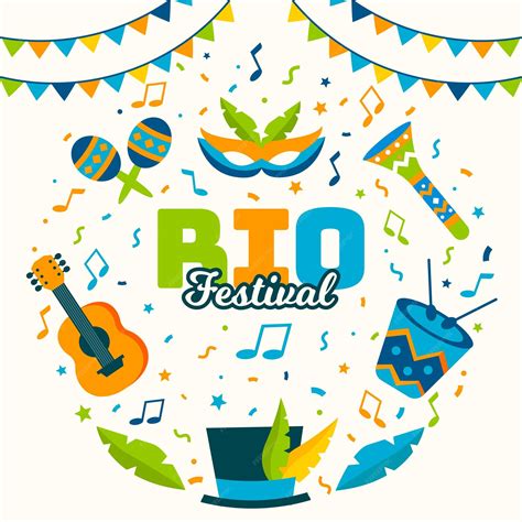 Premium Vector | Rio festival concept design