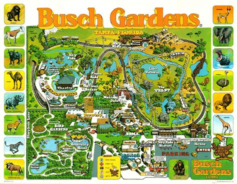 Busch Gardens The Old Country 1987 Theme Park Map Bus - vrogue.co