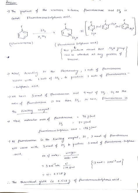 [Solved] What is the product of fluorobenzene called? What is the ...