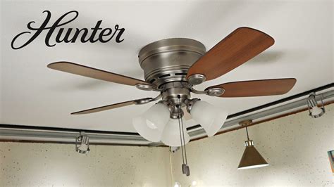 Hunter Low Profile IV Ceiling Fan - YouTube