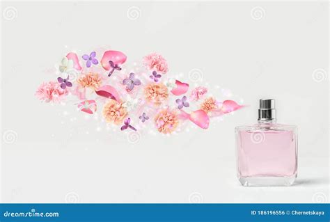 Perfume with Floral Scent on Background Stock Photo - Image of beauty ...