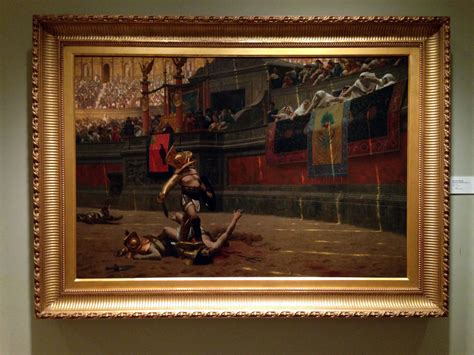 Pollice Verso - Jean Leon Gerome: I took this photo of the actual painting at the Phoenix Art ...