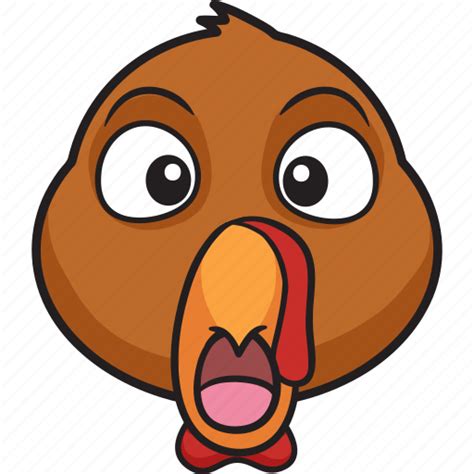 Cartoon, emoji, holiday, smiley, thanksgiving, turkey icon - Download ...