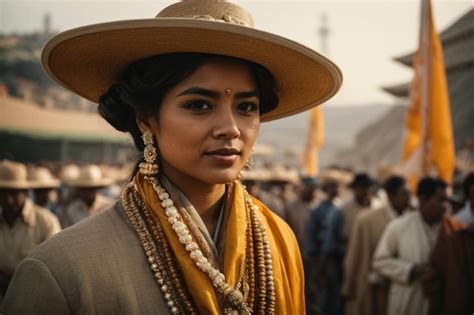 Premium AI Image | Young Indian woman working on Red Chili pepper