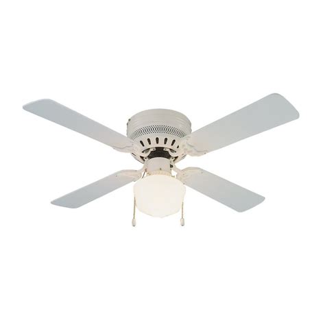 Design House Homestead 42-in White Indoor Ceiling Fan with Light Kit (4-Blade) at Lowes.com