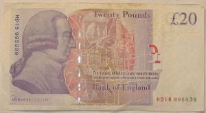 British 20 Pound Old Note