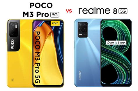 Poco M3 Pro 5G vs Realme 8 5G - Choose Your Mobile