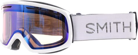 Smith Women's Drift Goggles - white chunky knit/blue sensor mirror lens ...