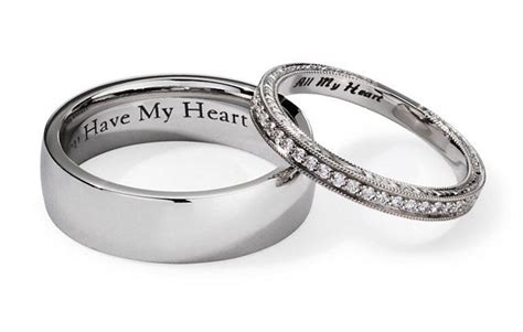 15 Wedding Ring Engraving Ideas | Engraved wedding rings, Wedding band engraving, Engraved ...