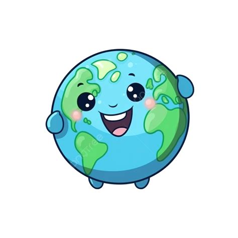 Cute Earth Planet Cartoon Character, Earth Clipart, Cute Clipart ...