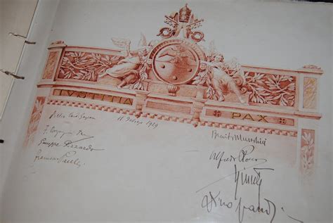 Orbis Catholicus Secundus: Lateran Treaty Guestbook: February 11, 1929