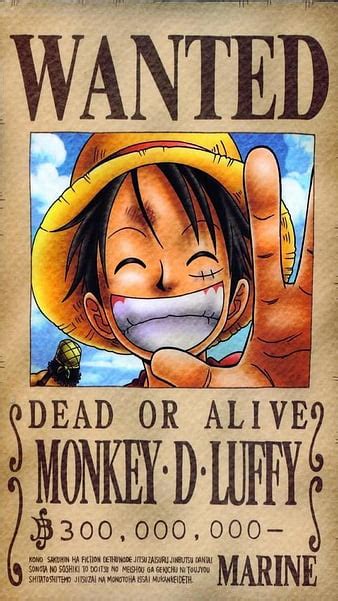 One Piece Wanted Poster Luffy