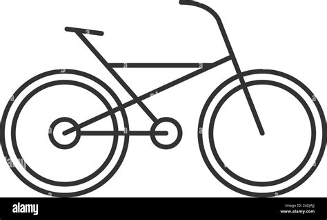 Bike linear icon. Bicycle. Thin line illustration. Cycling contour ...