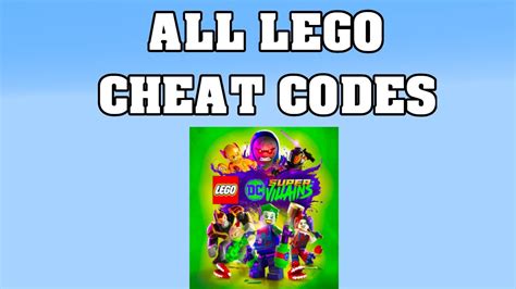 LEGO DC Super Villains All CHEAT CODES !!! - YouTube