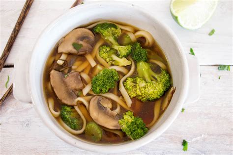 Vegetarian Udon Noodle Soup Recipe from Pescetarian.Kitchen