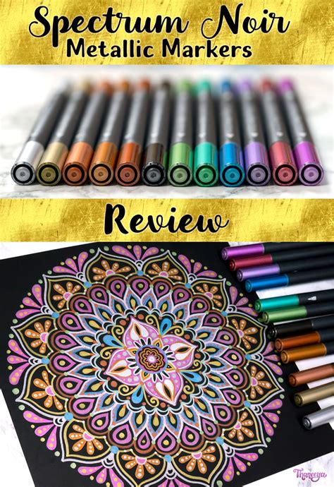 Spectrum Noir Metallic Markers Review: Perfect for Lettering & Drawing ...