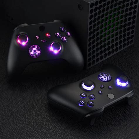 eXtremeRate Multi-Colors Luminated Dpad Thumbsticks Start Back Sync AB ...