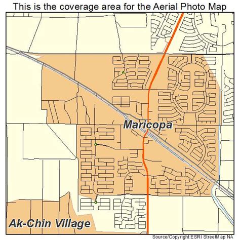 Aerial Photography Map of Maricopa, AZ Arizona