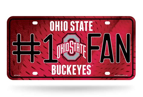 NCAA Teams - #1 Sports Fan Metal License Plate Tag Auto Car Truck Wall | eBay