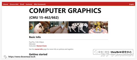 全球名校AI课程库（14）| CMU卡内基梅隆 · 计算机图形学课程『Computer Graphics』 - 知乎