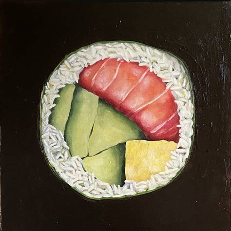 Sushi Roll Painting by Jill J | Saatchi Art