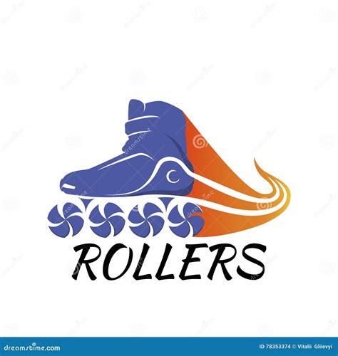 Logo Roller Skating. Vector Illustration Stock Vector - Illustration of ...