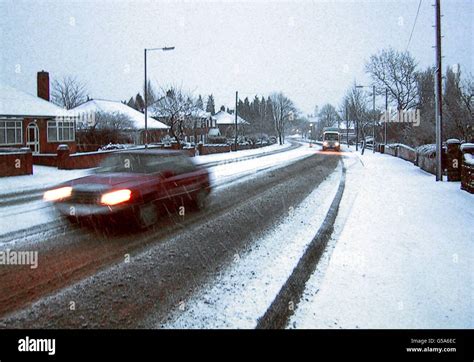 Wakefield snow bad weather Stock Photo - Alamy