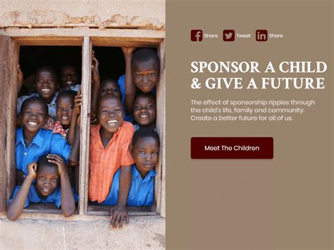 Sponsor A Child | free involve.me template