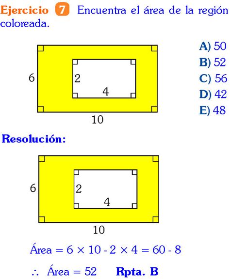 AREA DE UN RECTANGULO FORMULA EJEMPLOS Y EJERCICIOS RESUELTOS