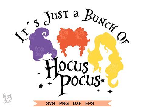 Hocus Pocus Svg Halloween Svg It's Just A Bunch of Hocus - Etsy Canada
