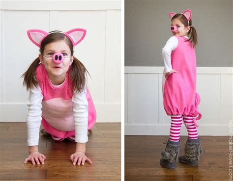 Little Pig Costume (with ears and snout) | Make It & Love It | Pig costumes, Pig costume diy ...