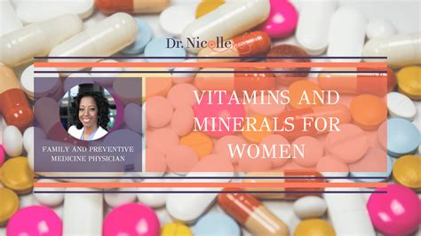 Vitamins And Minerals For Women - Dr. Nicolle