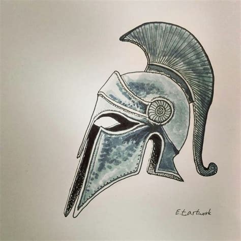 spartan helmet | Idee per tatuaggi, Tatuaggi guerriero, Idee per disegnare