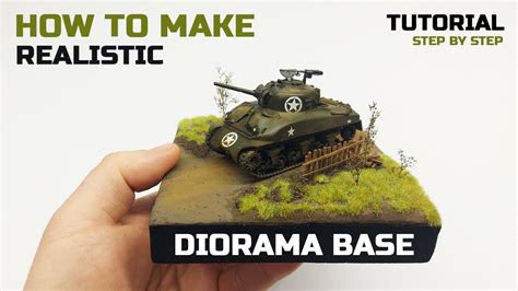 How to make a DIORAMA BASE for a TANK | Tutorial for beginners - YouTube