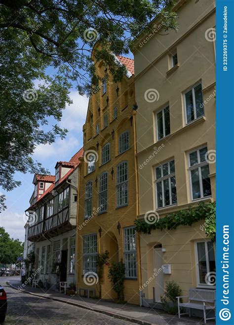 Luebeck, Germany - July 20, 2021 - the Old Town Centre and the District ...