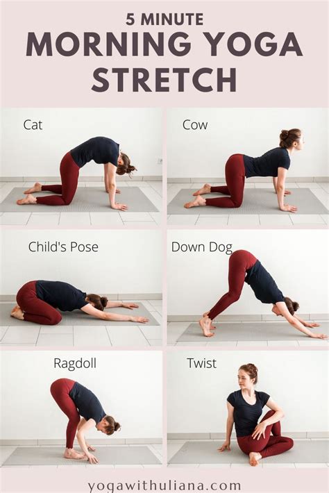 5 Min Gentle Morning Yoga Stretch in 2020 | Morning yoga stretches ...