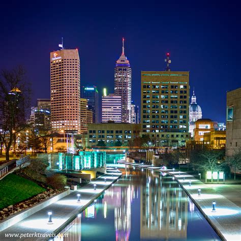 Downtown Indianapolis at Night – Peter's Travel Blog