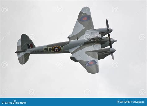 DH98 Mosquito Fighter Bomber Editorial Stock Image - Image of warbird, rondel: 58912009