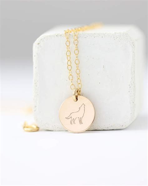 Amazon.com: Wolf Necklace - Animal Necklace - Dainty Necklace - Wolf Necklace for Women ...