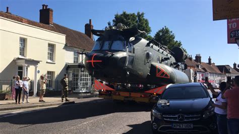 RAF Blocks Village To Move Chinook Chopper