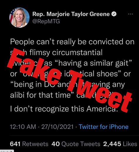 PolitiFact | No, Marjorie Taylor Greene didn’t tweet about ‘flimsy ...