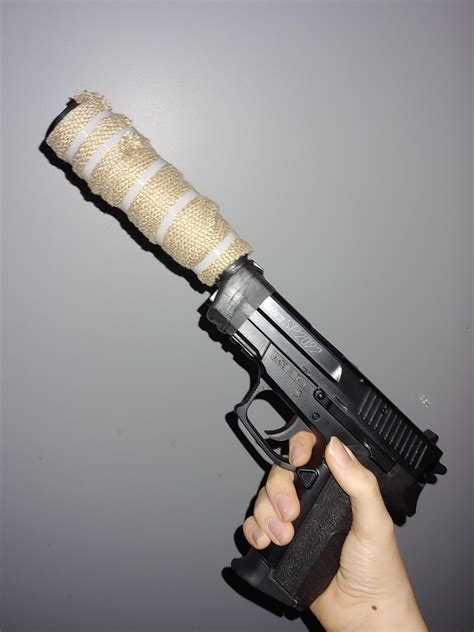 I made a Luison Style suppressor for my old airsoft gun. : r/Rainbow6