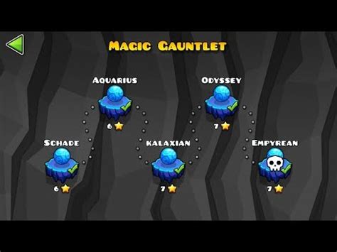 Cool levels! Geometry Dash: The Lost Gauntlets - MAGIC GAUNTLET! - YouTube