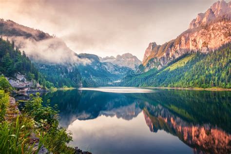 Vorderer Gosausee Lake Austria Stock Photo - Image of alps, europe ...