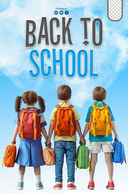 Back to school poster template design | Premium AI-generated PSD