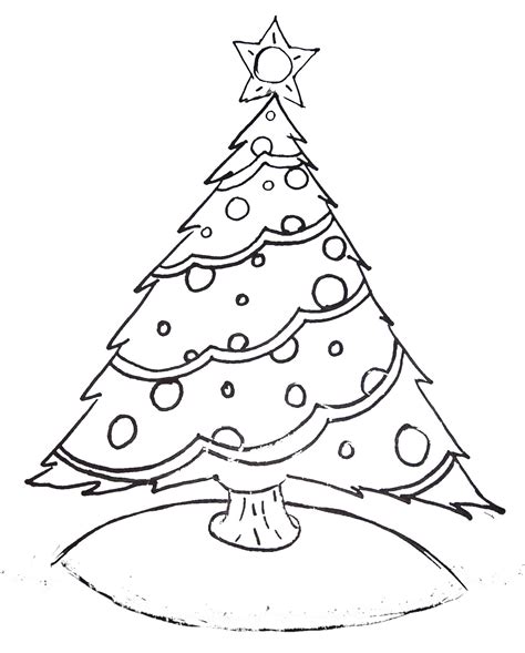 Free Printable Christmas Tree and Santa Coloring Pages - Kids Creative ...