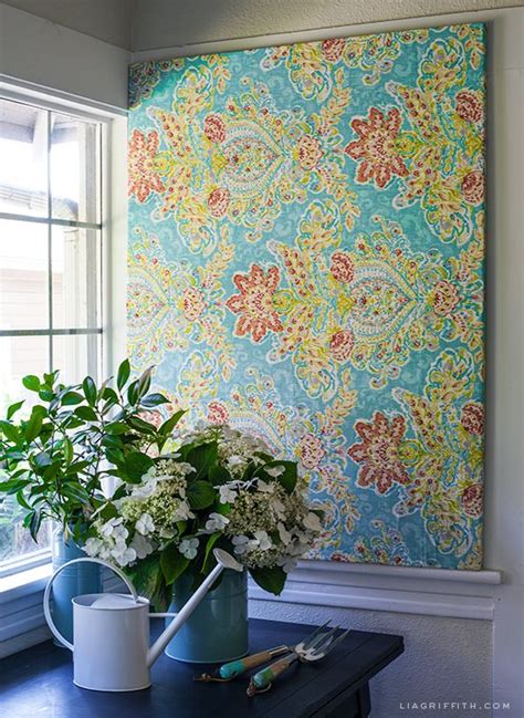 Make Easy DIY Art with a Canvas Stretcher Frame and Pretty Fabric | Diy wall art, Metal tree ...