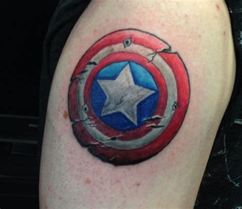 This is basically what I want but smaller Captain America Tattoo ...