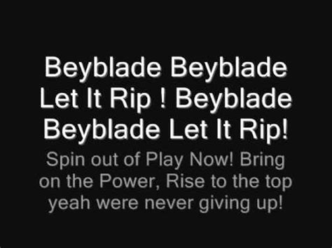 Beyblade Metal Fusion Theme Song Lyrics Full English - YouTube